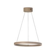 LED-riippuvalaisin Silvio, Ø 60 cm, greige, metalli, CCT