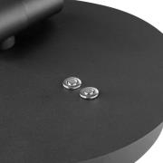 LED-pöytälamppu Glow-Sphere, korkeus 61 cm, musta, metalli