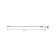 OSRAM LED-valolista TUBEKIT, 120 cm, 3 000 K valkoinen kytkin