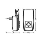 OSRAM LED-pistorasian yövalo LUNETTA TORCH valkoinen Akku mobiili