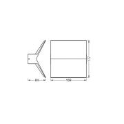 OSRAM LED-ulkoseinävalaisin ENDURA STYLE BAT, tummanharmaa IP44