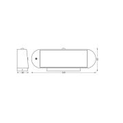 OSRAM LED-anturiseinävalaisin ENDURA STYLE SOLAR OVAL 34 cm 840