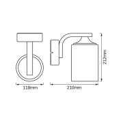 OSRAM ulkoseinävalaisin ENDURA CLASSIC LANTERN CYLINDER, valkoinen