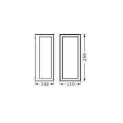 OSRAM ulkoseinävalaisin ENDURA CLASSIC RADO, tummanharmaa, IP65