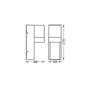 OSRAM ulkoseinävalaisin ENDURA CLASSIC ISIDOR tummanharmaa IP65