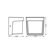 OSRAM LED-ulkoseinälamppu ENDURA STYLE IHSAN, tummanharmaa IP65