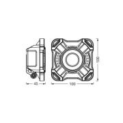 OSRAM LED-akkutyövalaisin VALUE BATTERY, musta IP54 10 W