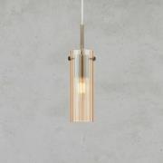 Riippuvalaisin Tibia, pistoke, meripihka/messinkivärinen Ø 7 cm