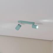 Kattokohdevalo Livia, mintunvihreä, 35 cm, 2-lamppuinen, metalli, GU10