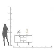 KARE Soft Shape koriste-esine, korkea muoto, valkoinen, valettu kivi