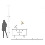 KARE seinäesine Kolibri peili, polyresiini, lasi, kulta