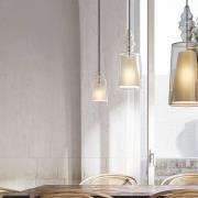 Karman riippuvalaisin Alibaglass Medium, läpinäkyvä, Ø 18 cm