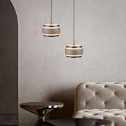 PURE LED-riippuvalaisin Falling Rings, pronssi Ø 13 cm, CCT