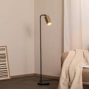 Lattiavalaisin Emek 4081, musta, antiikkikultainen varjostin