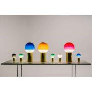 MARSET Akku-pöytälamppu Dipping Light, vihreä/messinki