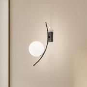 Seinävalaisin Hilal 3821, musta, opaali, korkeus 44 cm