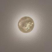 LED-seinävalaisin Ring S, Ø 15 cm, vaneri, kultainen