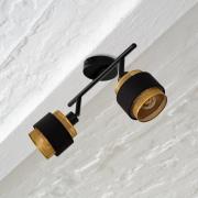 OSRAM kattovalaisin Decor Spot Hornet, 2-lamppuinen, musta/kultainen