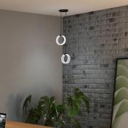 OSRAM LED-riippuvalaisin Decor Circle, 2-lamppuinen, CCT, musta