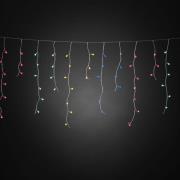 LED-valoverho jääsade, pallot värikkäitä, 200-flg.