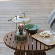 Markslöjd LED-akkupöytävalaisin Fanos, messinki, himmennettävä, IP44