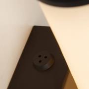 Kylpyhuoneen LED-seinälamppu Wales musta/marmoroitu 35 cm teräs/hartsi