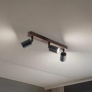 Kattospotti Subrin, pähkinä, 3-lamppuinen