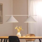 Capital-riippuvalaisin, valkoinen, 2-valo, Ø 46 cm, GX53