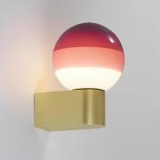 MARSET LED-seinälamppu Dipping Light A1, viininpunainen/messinki