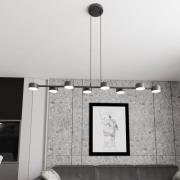 Kattokohdevalo Megara, pituus 100 cm, metalli, 8-lamppuinen.