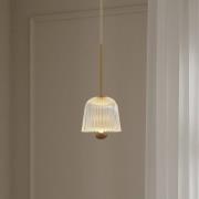 Nuura LED-riippuvalaisin Asteea 1, Ø 12 cm, messinkivärinen/kirkas