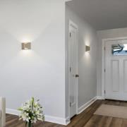 Helestra LED-seinävalaisin VID, vaaleanruskea, ylös/alas, IP65