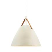 Riippuvalaisin Strap, hiekanvärinen, Ø 36 cm, metalli/nahka