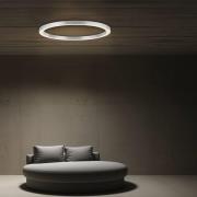 PURE LED-kattovalaisin Lines, Ø 70 cm, hopeanvärinen, CCT