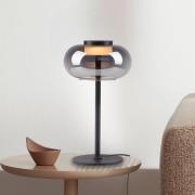 Schöner Wohnen LED-pöytälamppu Sia, musta/savuharmaa 3 000 K