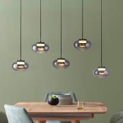 SCHÖNER WOHNEN LED-riippuvalaisin Sia, 5-lamppuinen, savuharmaa, 3 000...