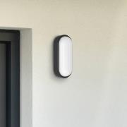 MEGATRON LED-ulkoseinälamppu Zella Neo XL Sensor musta IP54