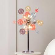 Pöytävalaisin Explosion, lasi, pastellivärit, kromi, G9