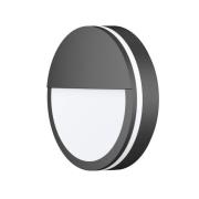 LED-ulkoseinävalaisin CMD 9085, antrasiitti, Ø 25 cm, linssi