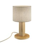 Pöytävalaisin Inka S, tammi/musta, puu/kangas, korkeus 30 cm