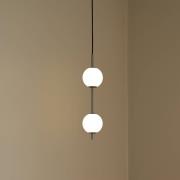 UMAGE LED-riippuvalaisin Audrey, teräksenvärinen, 2-lamppuinen, Ø 12 c...