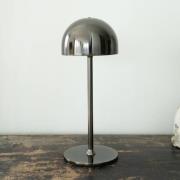 LED-akkukäyttöinen pöytävalaisin Tim, nikkelivärinen, korkeus 30 cm, I...