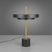 LED-pöytälamppu Keaton, musta/kulta, korkeus 45 cm, CCT