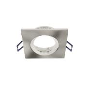 Upotettava kattovalaisin Samsola, harjattua hopeaa, 9 x 9 cm metallia