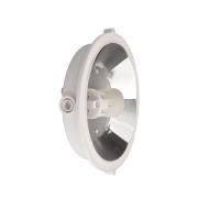 Sotano Retro kosteiden tilojen lamppu, valkoinen, Ø 18 cm, muovi IP44