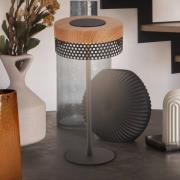 Akkukäyttöinen pöytävalaisin Booha, ruskea, metalli, IP44, himmennettä...