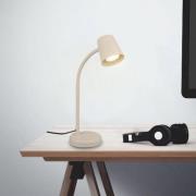 Pöytävalaisin Skriva, beige, metalli, GU10, 38 cm, kääntyvä