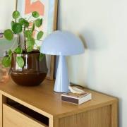 HÜBSCH pöytävalaisin Mush Mini, jääsininen, metalli, korkeus 25 cm