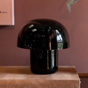 Kare pöytävalaisin Mushroom, musta, metalli, 20 cm, E14