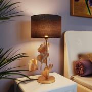 Kare pöytävalaisin Flores, musta/kultainen, metalli, 62 cm, E27